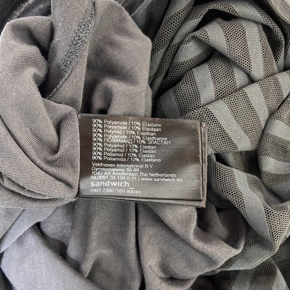 Sandwich Women's Midi Dress Striped Grey - Size Medium - Picture 4 of 5